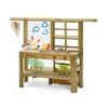 Plum Play Au Mud Pie Kitchen Outdoor Wooden For Kids Playset Ages 3y+ - Natural