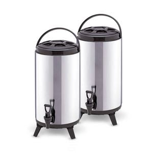 SOGA 2X 10L Portable Insulated Barrel Brew Pot with Dispenser