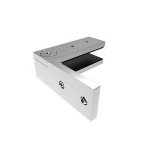 ProtectorAl 80 x 80 x 27mm Stainless Steel Wall To Glass Friction Fit Clamp