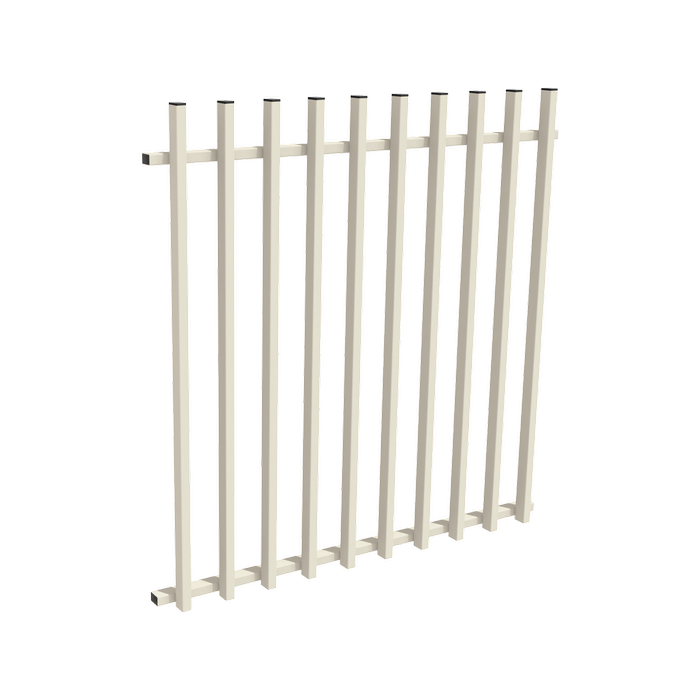 ProtectorAl 0350 - 1200 x 1200mm Surfmist Aluminium Pool Fence Panel Batten
