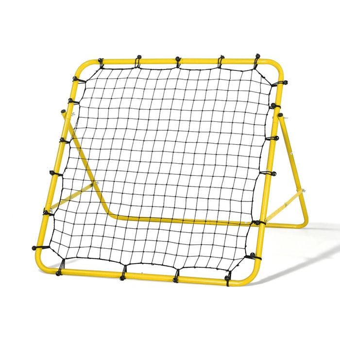 Everfit Baseball Soccer Net Rebounder Football Goal Net Sports Training Aid Yellow