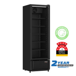 CDS Compact 380L One Door Fridge - Black