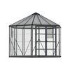 Maze 12' Oasis Hex Greenhouse - Grey Frame