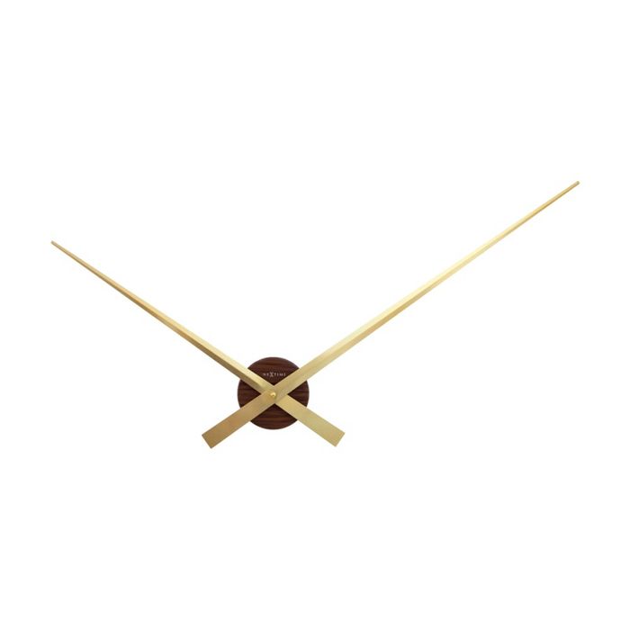 Nextime Hands Wall Clock Oversized Minimalist Design Vintage Gold 85cm