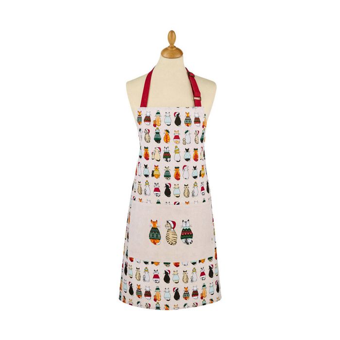Ulster Weavers Christmas Cats Waiting Cotton Apron