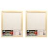 2pk 10pk Boyle Blank Canvas Panels W/1x Display Frame For Painting 20x25cm