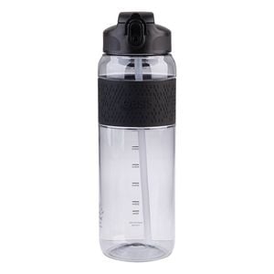 Oasis Tritan Sports Water Drinking Bottle w/ Sipper Straw 1L Carbon Black