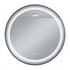 P&p Silver Round Led Bathroom Mirror Dimmable Anti Fog Backlit Wall Mounted
