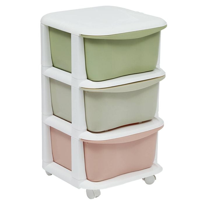 Stakt 3 Drawers Storage Boxes With Wheels