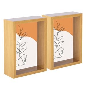Nicola Spring 3D Deep Box Photo Frames - 5 x 7" - Pack of 5