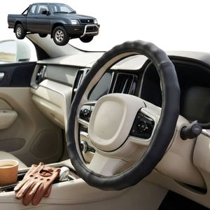 Australian Goose Steering Wheel Cover for Mitsubishi Triton Club Cab 1996 - 2006 (MK) Circle Black