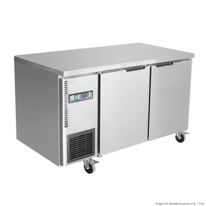 Thermaster Stainless Steel Double Door Workbench Freezer
