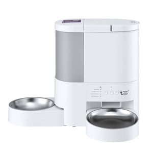 I.pet 4l Pet Feeder 3l Water Dispenser Cat Dog 2-in-1 Automatic Timer Wifi White