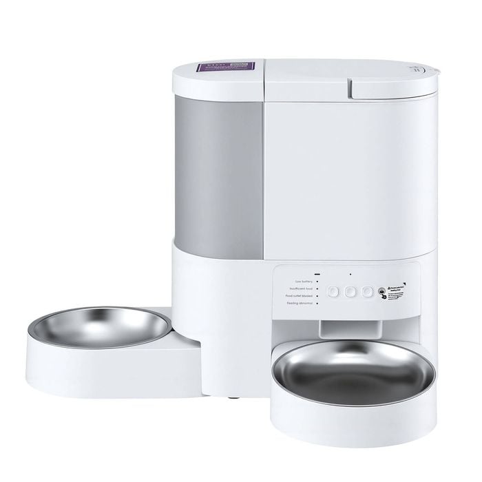 I.pet 4l Pet Feeder 3l Water Dispenser Cat Dog 2-in-1 Automatic Timer Wifi White