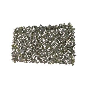 UN-REAL 200 x 100cm Artificial Dark Ivy Cloth Expandable Bamboo Trellis Hedge Screen - Dark Ivy