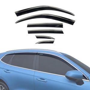 AUSGO Stainless Trim Weather Shields for Haval Jolion Hybrid 2021-2024 Weathershields Window Visors Wind Deflectors