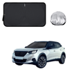 Front Windscreen Sun Shade for Peugeot 2008 SUV 2020 - Current (P24) - Standard 150 x 85 cm - Black