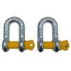 Craftright 13mm Rated D Shackle - Pack of 2