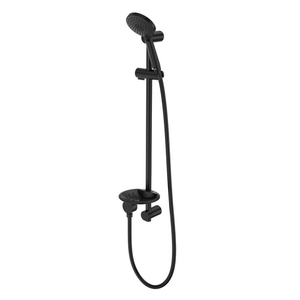 Flexispray 3 Function Havana Rail Shower - Matte Black - WELS 3 Star/9.0L/min