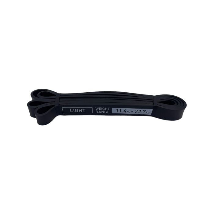 Latex Resistance Power Band LIGHT - Black 21mm