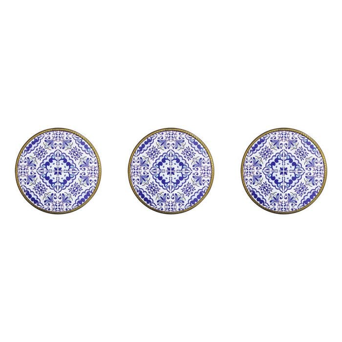 3PK LVD Metal Trivets Santorini Home/Kitchen Decor 20cm Assorted