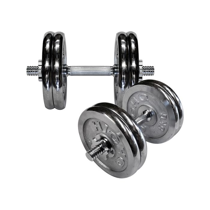 44kg Weight Set - 5kg x 8 + 35cm Dumbell