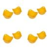 4x 2pc Cuisena Silicone Egg Poacher Heat-Resistant Mould Set 10x10cm Yellow