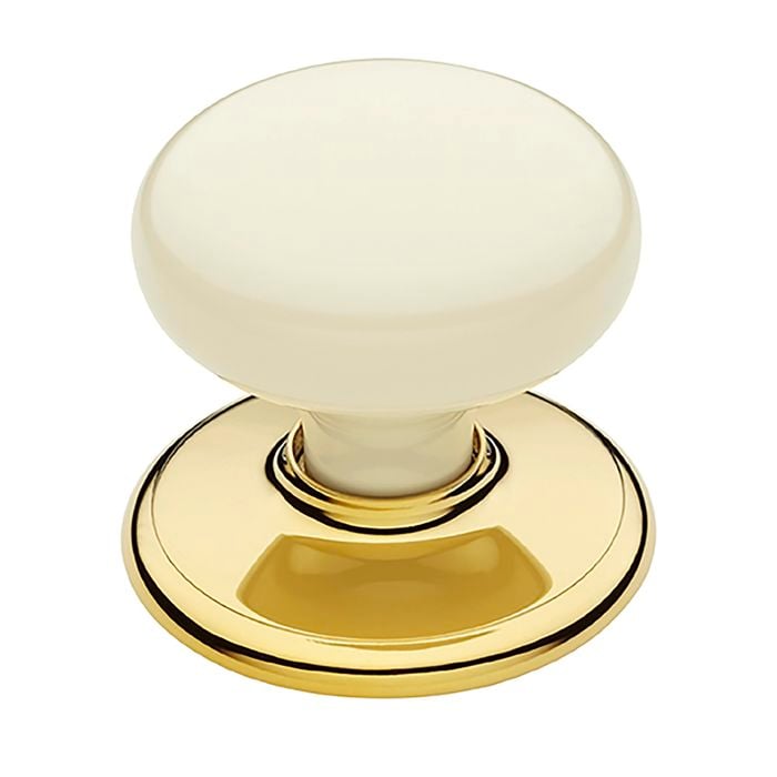 Gainsborough Bright Gold / Warm White Classic Series Passage Knobset