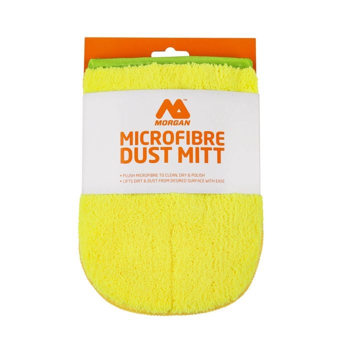 Morgan 22 x 16.5cm Yellow Microfibre Dust Mitt