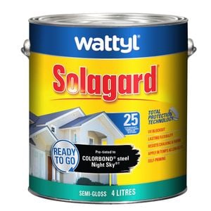 Wattyl 4L Night Sky Semi-Gloss Pre-tinted Solagard Exterior Paint