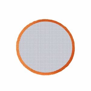 J.Elliot Koel Round Cotton Turkish Towel Navy/ Orange
