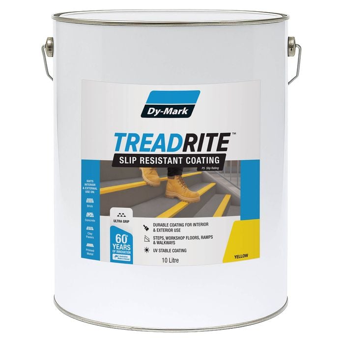Dy-Mark 10L Yellow TreadRite Slip Resistant Coating