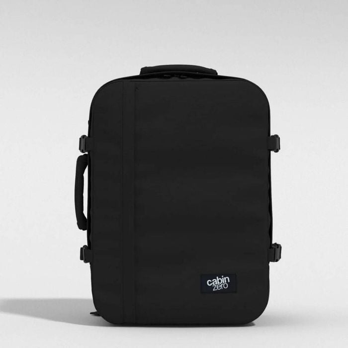 CabinZero Classic 44L Lightweight 0.7kg Carry On Backpack - Black