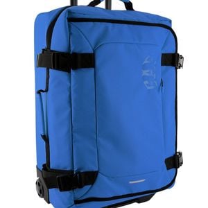 Gap Travel Medium Soft Shell Suitcase Lockable Trolley Luggage 62cm Blue