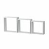 Flexi Storage Decorative Shelving 300 x 300 x 100mm White Matt Wall Cubes - 3 Pack