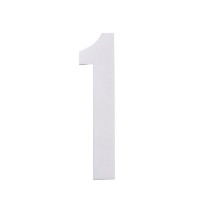 Sandleford 175mm White Self Adhesive Wheelie Bin Number 1