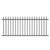 RapidFence 900 x 2200mm Black Square Tube Picket Fence