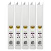 5x Marbig Clearview 3 D-ring Insert Binder A4 File 25mm Document Organiser White