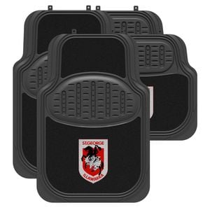 St George Dragons Official Nrl Universal Rubber Car Floor Mats Carpet