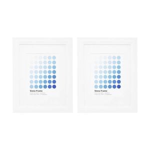 2PK Braz Siena Image Photo Document Display Frame 27.9x35.6cm White