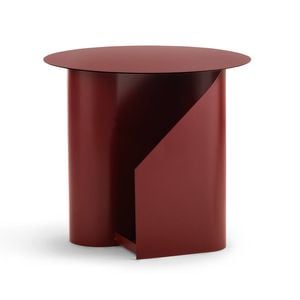 Zeke 45cm Merlot Red Round Side Table