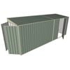 Build-a-Shed 1.5 x 5.2 x 2m Hinged Door Tunnel Shed With Hinged Side Door - Green