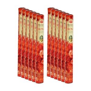 12PK HEM Home Fragrance Scented Smelling Incense Sticks Packet Set Precious Rose