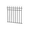 Peak 860mm Black Steel No-Dig Fencing Manchester Fence Panel