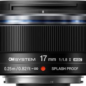 OM System M.Zuiko ED 17mm f/1.8 II Lens - Black