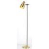 Telbix Croset Industrial Standing Floor Lamp Light Metal Black Gold Gloss Matte