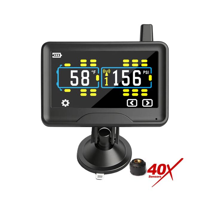 Touchscreen Truck Tpms With Low-pressure External 40x Sensors