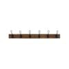 Adoored 6 Double Black Hook Rustic Board Deco Hook Rack
