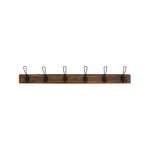 Adoored 6 Double Black Hook Rustic Board Deco Hook Rack