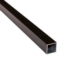 Rapid 25.4 x 25.4 x 1.2mm x 180cm Black Anodised Aluminium Connectable Square Tube